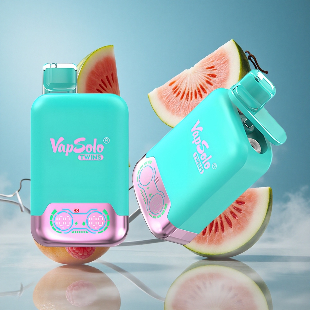 Vapsolo Twins 20000 Puffs Једнократни Вапе Trostruka dinja  malina lubenica 40 ml Serbia vape
