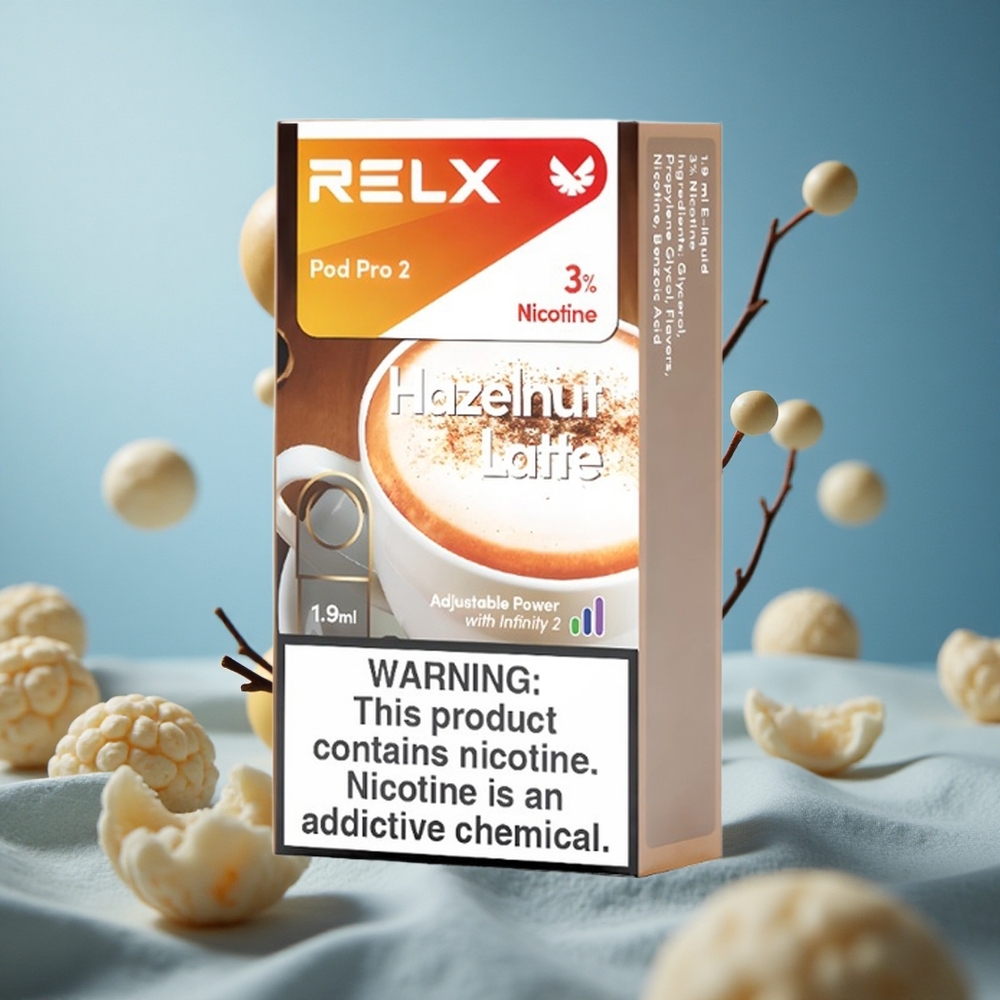 RELX Pod Pro 2 600 puševa Hazelnut Latte (lešnik latte) 1.9ml Serbia vape