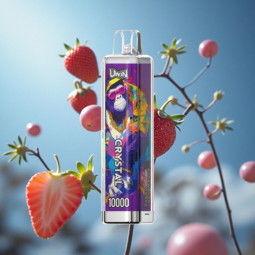 UWIN Crystal 10000 Puffs Jagoda Grožđe sa РГБ Лигхтинг Serbia vape