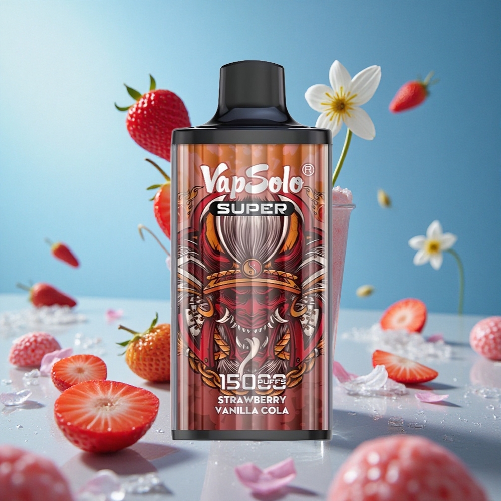 Vapsolo Super 15000 Puffs Једнократни Вапе Jagoda Vanila Kola 40ml Serbia vape