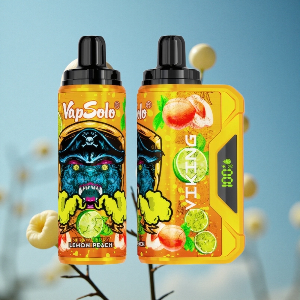 VapSolo VIKING 12000 Pufova Једнократни Вапе Limun Breskva 22ml Serbia vape