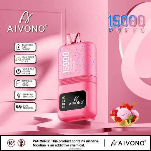 сладолед од јагода Aivono AIM magic 15000 TRJBJ66 | Aivono Vape